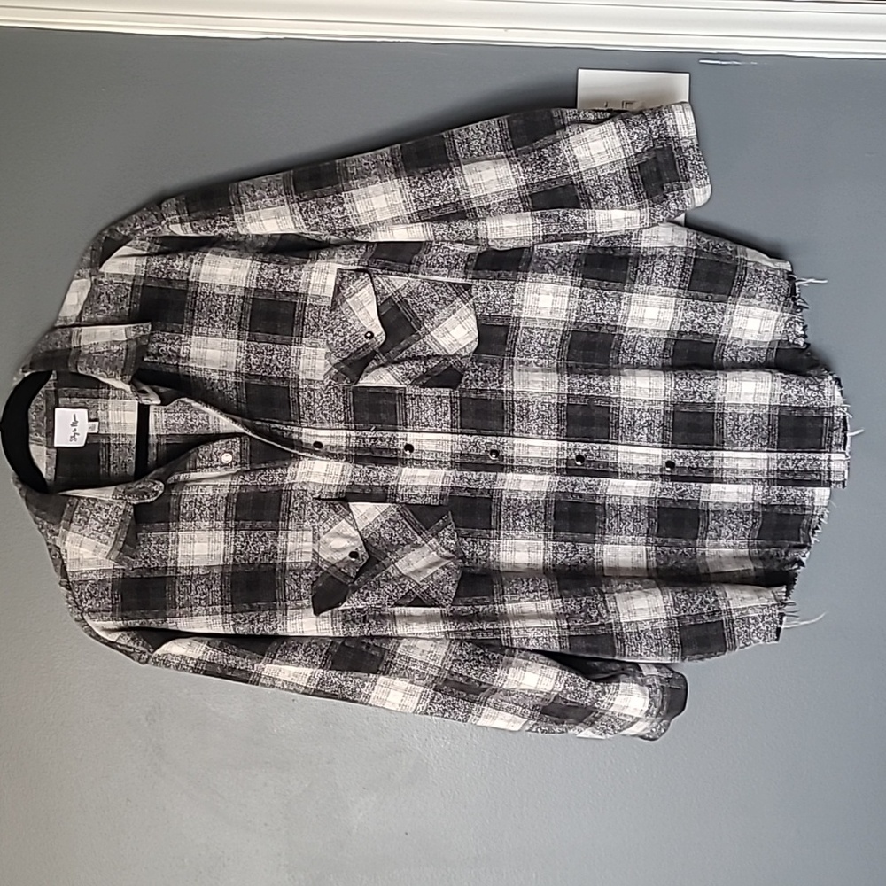Sky to Moon Oversized Plaid